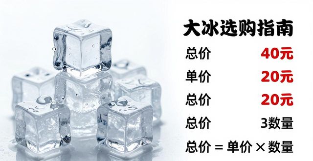 大冰块价格到底怎么算？宝安冰块选购指南