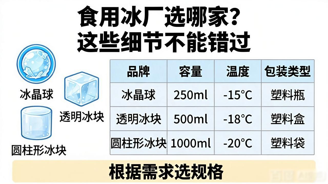 宝安食用冰厂选哪家？这些细节不能错过