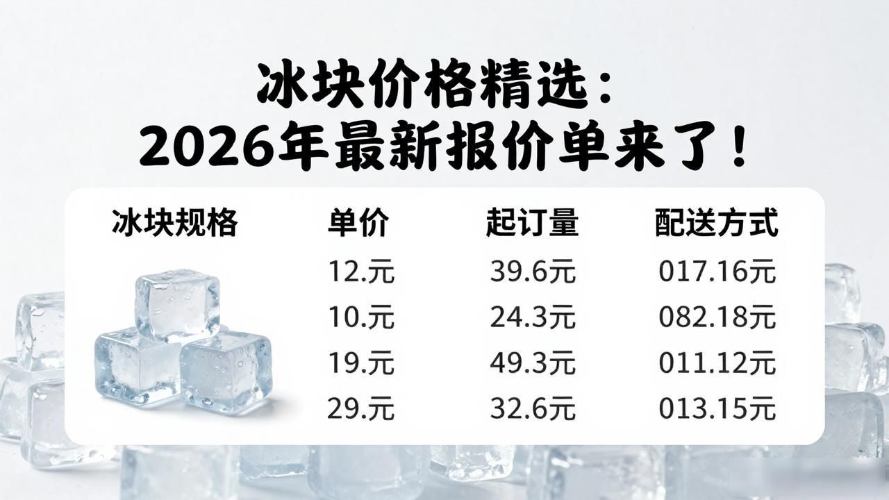 宝安冰块价格精选：2026年最新报价单来了！