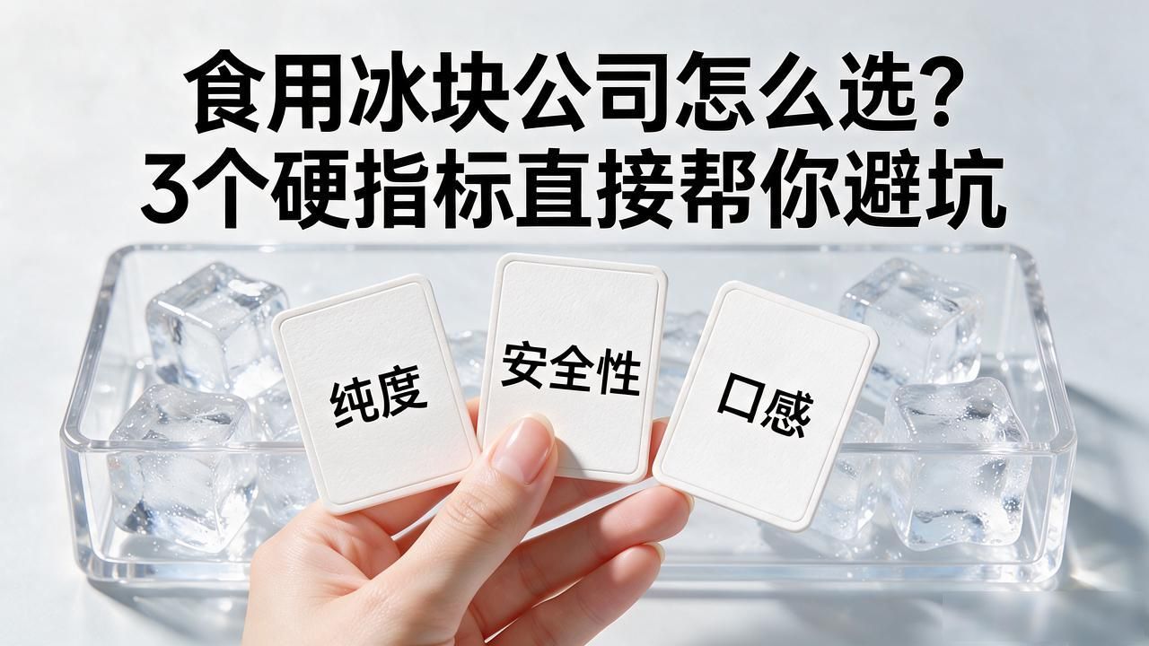 宝安食用冰块公司怎么选？3个硬指标直接帮你避坑